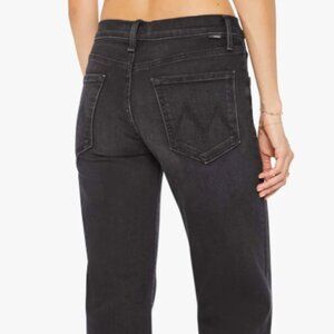 Mother Mid Rise Rambler Zip Flood in Spiked Hair, Art Flair Wash, Size 27